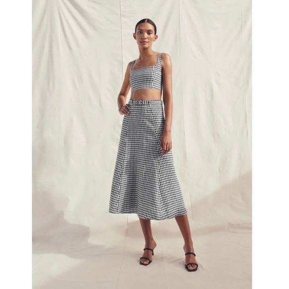 Reformation Cole Two Piece April Check - Picture 2 of 6